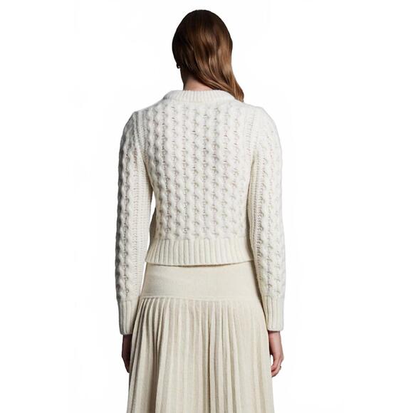 NEW ELEVEN SIX amara mock neck sweater in ivory